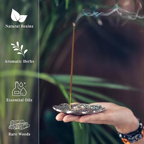 French Vanilla Incense Sticks, Organic Hand Dipped 100 Sticks with Natural Herbs & Aromatic Ingredients, Burn Time 45 to 60 Minutes, Incense for Positivity, Meditation, Relaxation, Spiritual Gift thumbnail 4