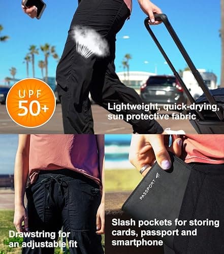NUMBER 7 REALLY WANT Yogipace Women's Petite/Regular/Tall Lightweight Wrinkle Resistant Studio Travel Pants with UV Protection for Dance & Daily thumbnail 4