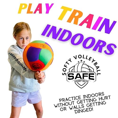 Softy Volleyball - Super Soft Designed for Pain-Free Play - Awesome Kids Indoor Ball with a Realistic Feel and Bounce - Perfect Ball for House (Softy Volleyball) thumbnail 3