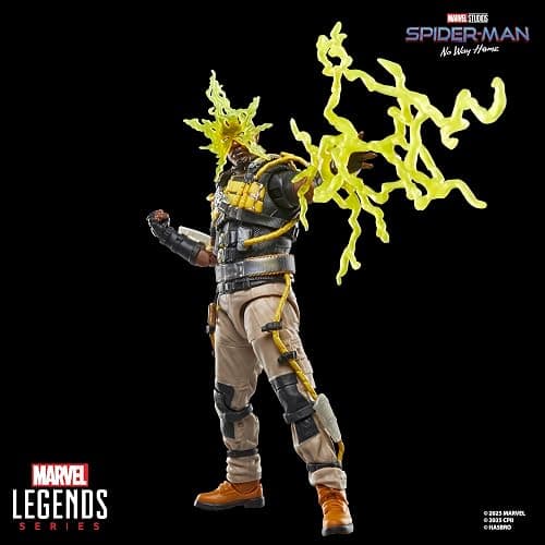 Marvel Legends Series Marvel’s Electro, Spider-Man: No Way Home Collectible 15-cm Action Figure, Blue and Yellow thumbnail 5