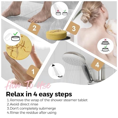 SWCANDY Shower Steamers Aromatherapy Teen Girl Gifts Trendy Stuff Travel Essentials for Women 8 Pcs Natural Essential Oils, Stress Relief Relaxation Home Spa Experience thumbnail 6
