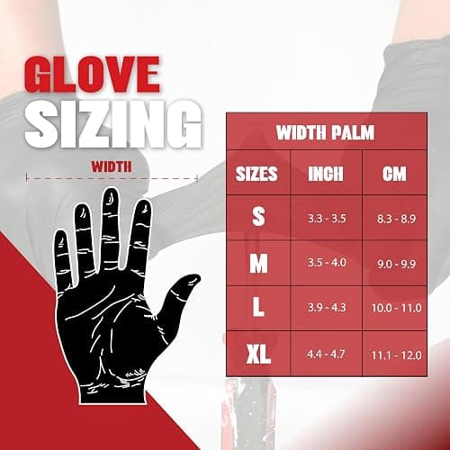 London Labs Black Synthetic Vinyl Exam Gloves Powder Free and Latex Free thumbnail 6