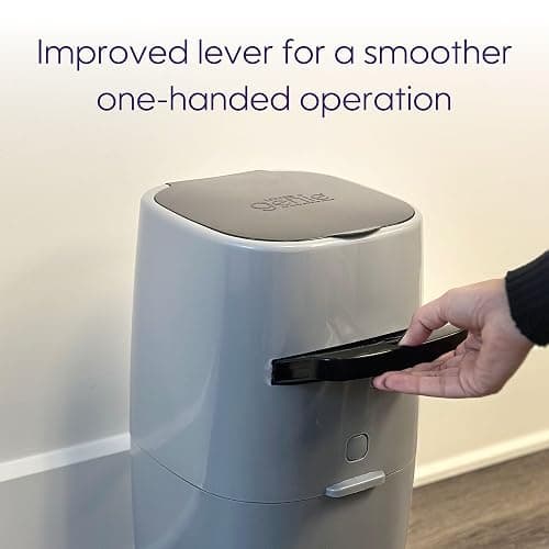 Litter Genie Standard Pail (Silver) | Cat Litter Box Waste Disposal System for Odor Control | Includes 1 Square Refill Bag thumbnail 6