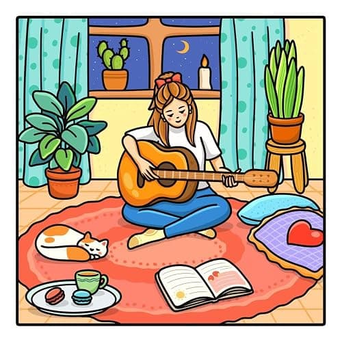 Bestie Moments: Coloring Book for Adults and Teens Featuring Cute & Girly Scenes for Relaxation (The Cozy Girl Series) thumbnail 4