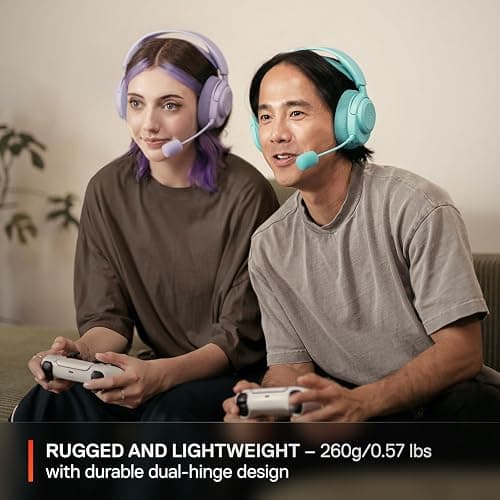 SteelSeries Arctis Nova 3P Wireless Multi-Platform Gaming Headset — Mobile App Control — 40 HR Battery — Neodymium Magnetic Drivers — 2.4GHz/Bluetooth — PS5, PS4, PC, Switch, Mobile — Aqua thumbnail 5