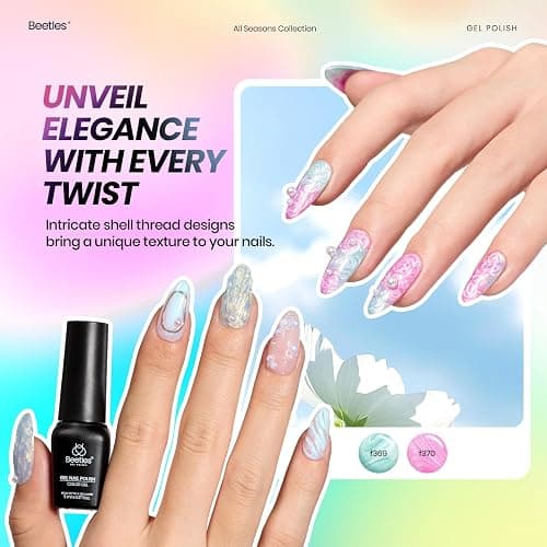 Beetles Winter Gel Polish Set Cat Eye Gel Nail Polish 48 Colors Red Green Brown Blue Nude Pink Jelly Glitter Shell Shread Salon DIY at Home UV LED Needed Gifts for Women Vivid Moments thumbnail 5