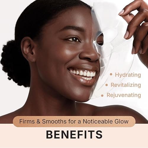 VIABEAUTY Bio Collagen Face Mask with PDRN and Hyaluronic Acid - Hydrogel Collagen Mask Overnight - Deep Hydrating, Glass Skin, Firming & Rejuvenating Skincare| 1.41oz(40g) x 4ea thumbnail 4