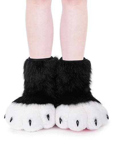 BNLIDES Cosplay Animal Cat Wolf Dog Fox Fursuit Feet Paw Claw Shoes Furry Boots Costume Accessories for Adult thumbnail 3