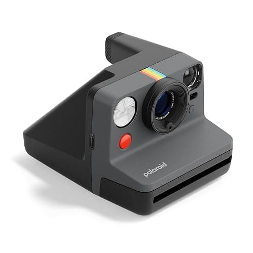 Polaroid Now 3rd Generation I-Type Instant Camera + Film Bundle - Now Black Camera + 16 Color Photos (6560) thumbnail 3