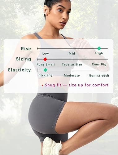 voenxe Women Workout Shorts,High Waisted Yoga Biker Short,Spandex No Front Seam Sports Gym Running Exercise Soft Short,2 Pack thumbnail 3