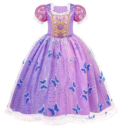 Meland Princess Dresses for Girls - Light Up Princess Costume for Little Girl, Halloween Costumes & Gift for Toddler Age 3-10 thumbnail 7