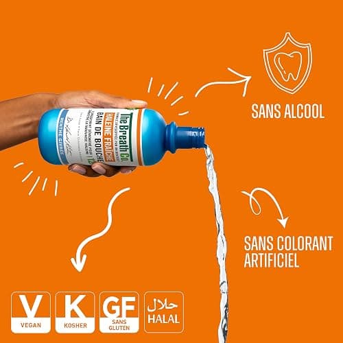 The Breath Co. Bain de Bouche sans Alcool - Menthe Givrée - 500ml thumbnail 2