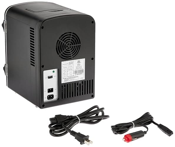ARCTIC CHEF Mini Retro 6 Can Beverage Refrigerator-Black, RMIS129-BLACK, 0.15 Cubic feet thumbnail 5