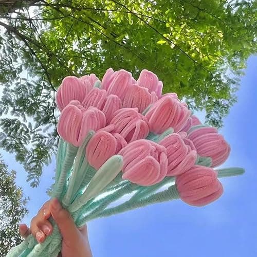 100 PCS Chenille Stems for Crafts, Craft Pipe Cleaners s, Thick Pipe Cleaners, Arts Crafts for DIY, Festive Days Decoratio, Craft Projects Creative (Macaron-Color) thumbnail 4