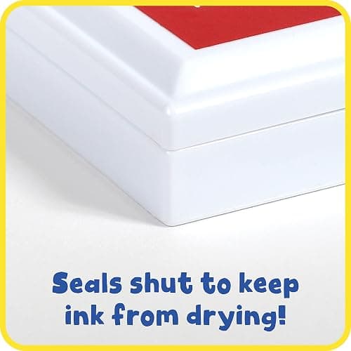 READY 2 LEARN Jumbo Washable Stamp Pad - 4-in-1 Primary Colors - Non-Toxic - Fade Resistant - Perfect for Scrapbooks, Posters and Cards thumbnail 8