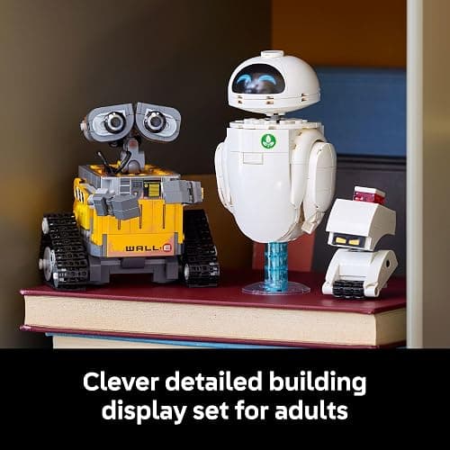 LEGO Disney & Pixar Wall-E & EVE Building Set for Adults, Ages 18+ - Home Office, Book Shelf, or Room Decor for Disney Fans - Gift Ideas for Men & Women - 43279 thumbnail 6