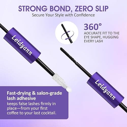 Eyelash Glue and Lash Bond & Seal, 72H Waterproof Cluster Lash Glue for Eyelash Extensions, Long-Lasting & Non-Irritating, 2-in-1 Bond and Seal for Lash Clusters thumbnail 6