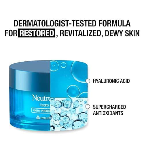 Neutrogena Hydro Boost Night Pressed Serum - with Hyaluronic Acid & Antioxidants, Hydrating Face Moisturizer that Restores & Revitalizes Skin Overnight, for Normal to Extra Dry Skin, 1.7 oz thumbnail 2