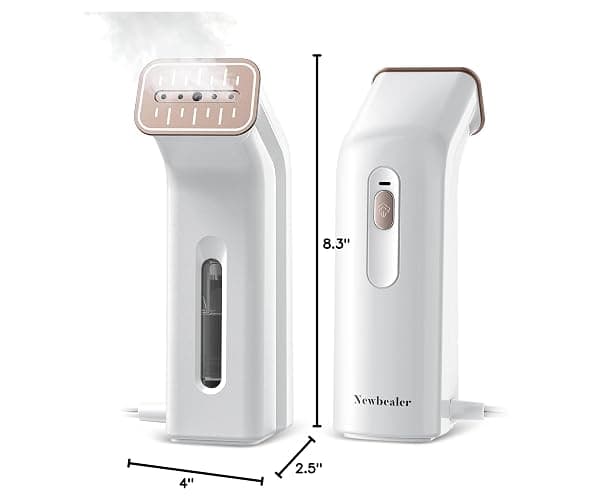Newbealer 2in1 Steamer and Dry Iron for Beginners, Horizontal & Vertical Clothes Steamer, Non-Stick Ceramic Soleplate, 170ml Garment Wrinkle Remover, Auto-off, 1.2lbs (120V Only) thumbnail 2