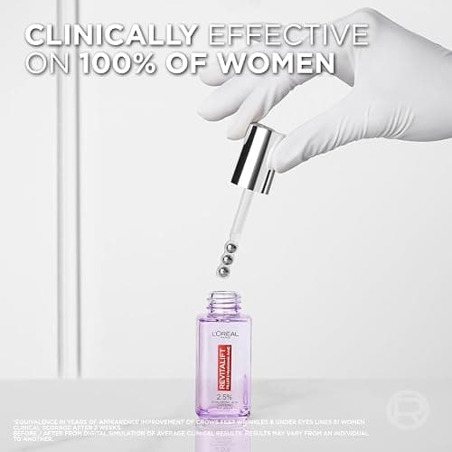 L'Oréal Paris Revitalift Hyaluronic Acid Eye Serum, 2.5% Hyaluronic Acid and Caffeine, Cooling triple bead applicator, Visibly Replumps, Brightens and De-Puffs Eyes, Validated by Dermatologists – 20ml thumbnail 7