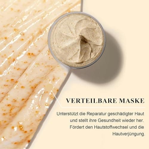 Rice Beauty Mask,Gesichtsmaske Reis & Honig, Nährende Maske Beauty, Reis Clay Mask deckt die Hautpflege ab, zum Reparieren Sie die Hautbarriere,Feuchtigkeitsspendend,Straffende Haut,Für Alle Hauttypen thumbnail 3