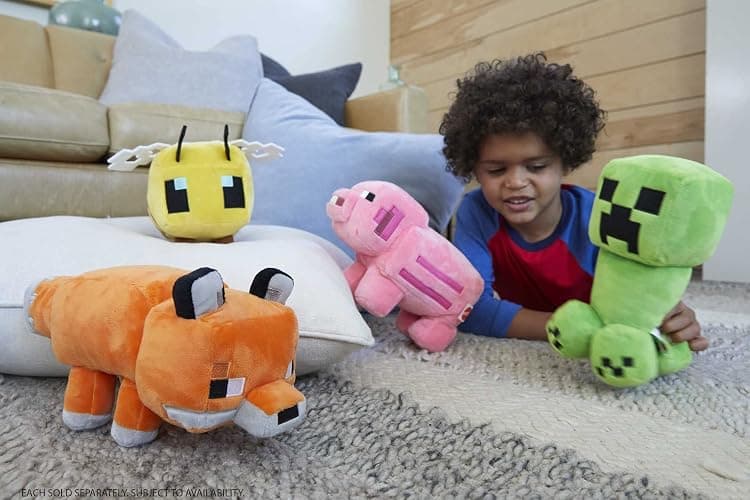 Mattel Minecraft Plush 8-in Character Dolls, Soft, Collectible Gift for Fans Age 3 and Older thumbnail 2