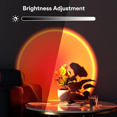 Bavcieu Sunset Lamp Projection Led Lights with Remote, Multicolor Night Light 360° Rotation Rainbow Lights 4 Modes Setting for Photography/Selfie/Party/Home/Living Room/Bedroom Decor, Gifts for Women thumbnail 3