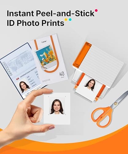 Liene Amber M110 & M210 3x3″ Photo Paper 40 Sheets & 1 Cartridge, Photo Printer Sticker Paper Adhesive, Waterproof, Smudge Proof, Instant Photo Paper Only for DHP514/DHP515 Photo Printer for Scrapbook thumbnail 7