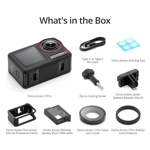 DJI Osmo Action 5 Pro Essential Combo, Waterproof Action Camera with 1/1.3" Sensor, 4K/120fps Video, Subject Tracking, Stabilization, Dual OLED Touchscreens, Action Camera 4K Ideal for Sports, Vlog thumbnail 5