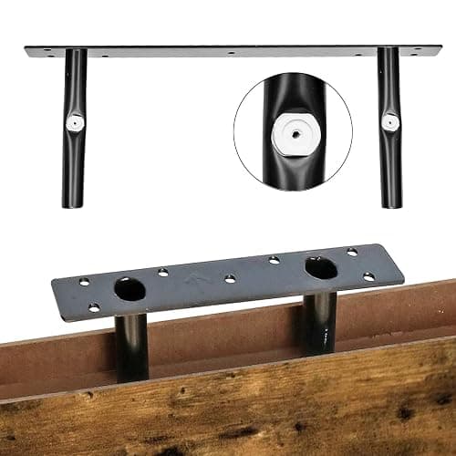 QEEIG ‎Bathroom Shelves Over Toilet - Paper Storage Wall Mounted Farmhouse Decor Decorations Aesthetic Décor Sign Small Floating Shelf 2+1 Set 16 inch, Rustic Brown (020BN) thumbnail 7
