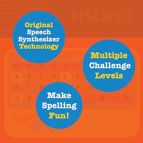 Speak & Spell Electronic Game - Educational Learning Toy, Spelling Games, 80s Retro Handheld Arcade, Autism Toys, Activity for Boys, Girls, Toddler, Ages 7+ thumbnail 6