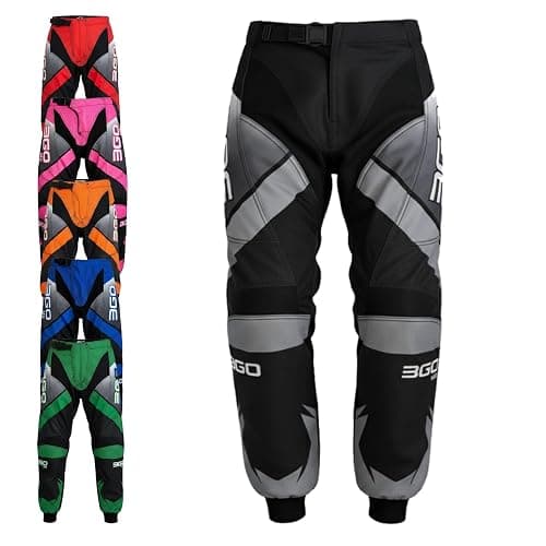 3GO Kids MX Motorbike Motocross Trouser - Junior Off Road MX Pants for Quad ATV, Motorbike Motorcycle Quad Pit Dirt-Bike Off Road Kart ATV Child MTB BMX1 - Motocross Kids MX Sports Racing Trouser - Image 1