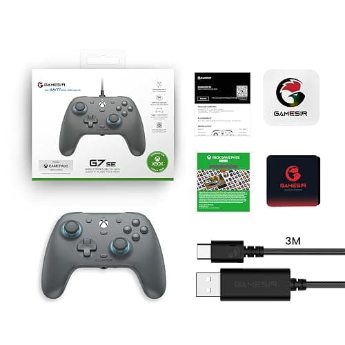 GameSir G7 SE Wired Controller for Xbox Series X|S, Xbox One & Windows 10/11, Plug and Play Gaming Gamepad with Hall Effect Joysticks/Hall Trigger, 3.5mm Audio Jack-Gray thumbnail 8