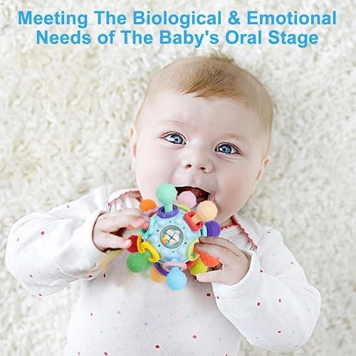 Baby Montessori Sensory Toys for 0-6 6-12 Months, Baby Teether Teething Toys for Babies 0 3 6 9 12 18 Months, Newborn Infant Learning Developmental Toys Gifts for 1 2 Year Old Boys Girls thumbnail 3