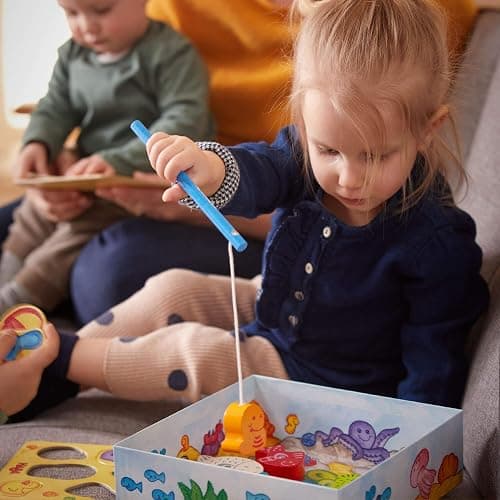 HABA My Very First Games - Here Fishy Fishy! Magnetic Fishing Game Ages 2+ Made in Germany Toddler Games, Learning Toys, Preschool Toys - English Box thumbnail 3