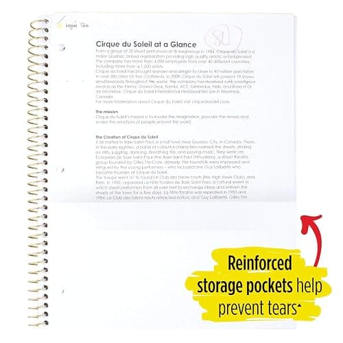 Five Star Style Spiral Notebooks + Study App, 3 Pack, 1 Subject, College Ruled Paper, 11" x 8-1/2", 100 Sheets, 1 Count (820000F) thumbnail 5