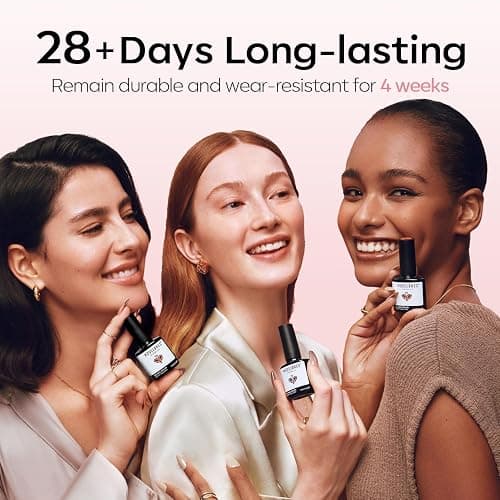 modelones French Gel Polish Set, 2Pcs 15ML White Nude Pink Gel Nail Polish Jelly Milky Pink White Colors Soak Off U V LED French Tip Manicure, Classic French Nail Kit for DIY at Home Salon for Women thumbnail 9