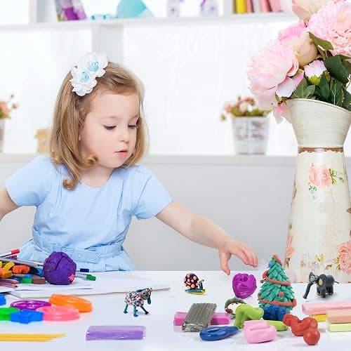Polymer Clay 72 Colors, Modeling Clay for Kid Sets - Includes Sculpting Tools and Accessories with Storage Case - Ideal Holiday Gift for Children, Adults and Beginners thumbnail 6