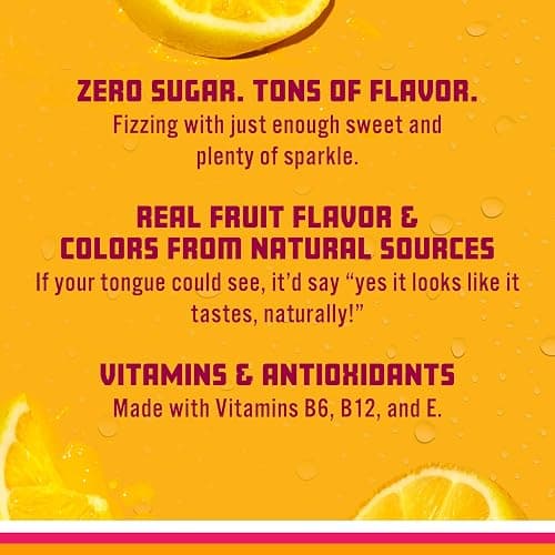 Sparkling Ice Classic Lemonade Sparkling Water, with Antioxidants and Vitamins, Zero Sugar, 7.5 fl oz Mini Cans (Pack Of 10) thumbnail 4
