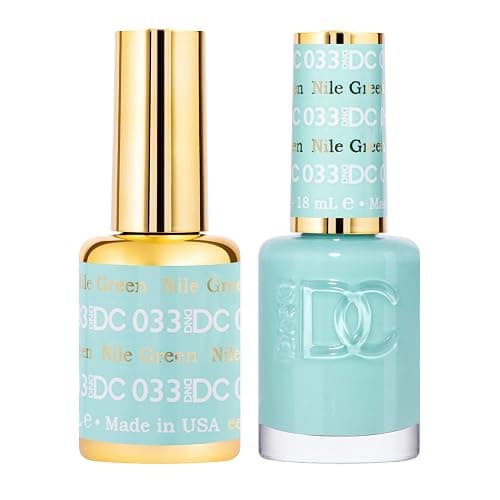 DND Gel Polish Set, Green Collection, UV/LED GelPolish and Air Dry Nail Lacquer, Matching Chip-Free Polish Duo, 0.5 Fl Oz Each - Image 1