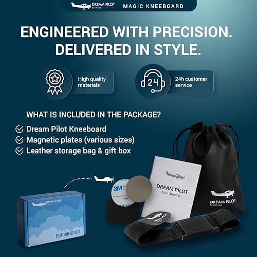 Dream Pilot Kneeboard for iPad, iPad mini, iPhone, Android Phones & Tablets | Made in Europe, slim and stable universal magnetic solution for pilots, MIL-STD 810G certified design thumbnail 6