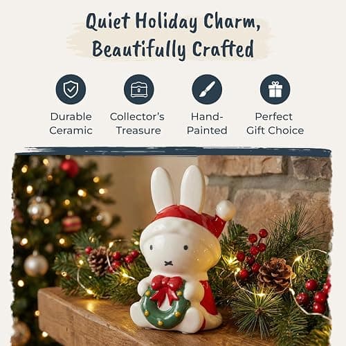 Blue Sky Clayworks Miffy Wreath of Joy Figurine thumbnail 4