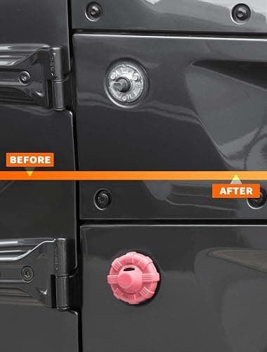 Savadicar Pink Antenna Base Cover for Jeep Wrangler JK JL 4xe & Gladiator JT 2007-2023 – Stylish Exterior Trim Accent, Quick Upgrade Accessory thumbnail 5