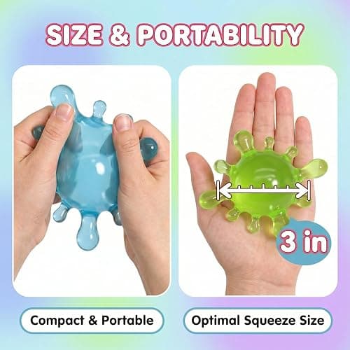 Fidget Toys Stress Balls for Kids,Squishy Stress Splat Toys,Stress Splat Toy,Squishies Anxiety Stress Relief,ADHD Office Mental Health Gifts Prizes Autism Party Favors(4 PCS) thumbnail 2