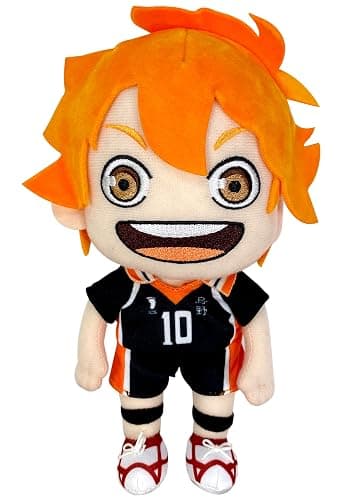GE Animation Great Eastern 52940 Haikyuu!! Shoyo Hinata Stuffed Plush, 9", Multi-Colored - Image 1