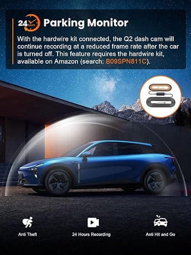 galphi 4K Dash Cam Front, Built-in 5G WiFi, 64GB Card Included, Dash Camera for Cars, Mini Dashcam with Super Night Vision, Loop Recording, G-Sensor, 24 Hours Parking Monitor, Support 256GB Max thumbnail 7