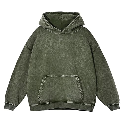 KEEPSHOWING Mens Oversized Hoodies Vintage Hoodie Couples Pullover Acid Wash Hoodies for Men Streetwear Sweatshirts - Image 1