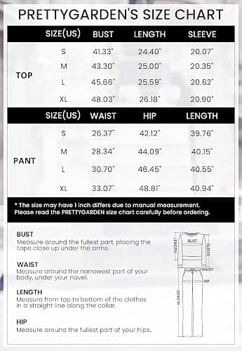 PRETTYGARDEN Women's 2 Piece Sweater Set Pullover Zip Up Sweatshirt Jogger Sweatpants Tracksuit Casual Outfit thumbnail 6