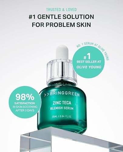 BRING GREEN ZINC TECA Serum with Niacinamide | Soothing Face Serum for Sensitive Skin, Pore Minimizing & Hydrating | Korean Skincare for Breakouts & Uneven Texture thumbnail 3