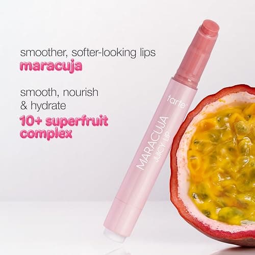 tarte maracuja juicy lip balm gloss – Viral Nourishing Lip Butter Color with High-Shine Hydration, Skincare Infused with Vitamin E, Vegan & Cruelty-Free thumbnail 6
